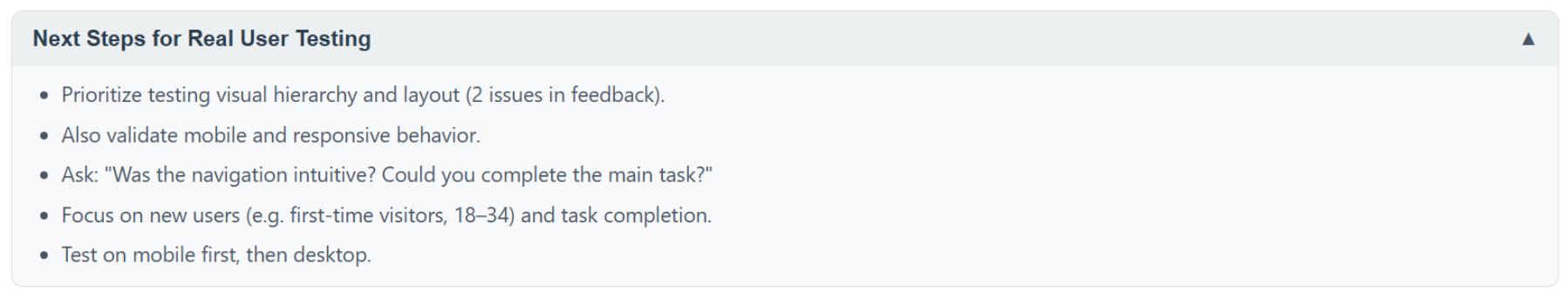 Actionability and Workflow Integration in Version 2